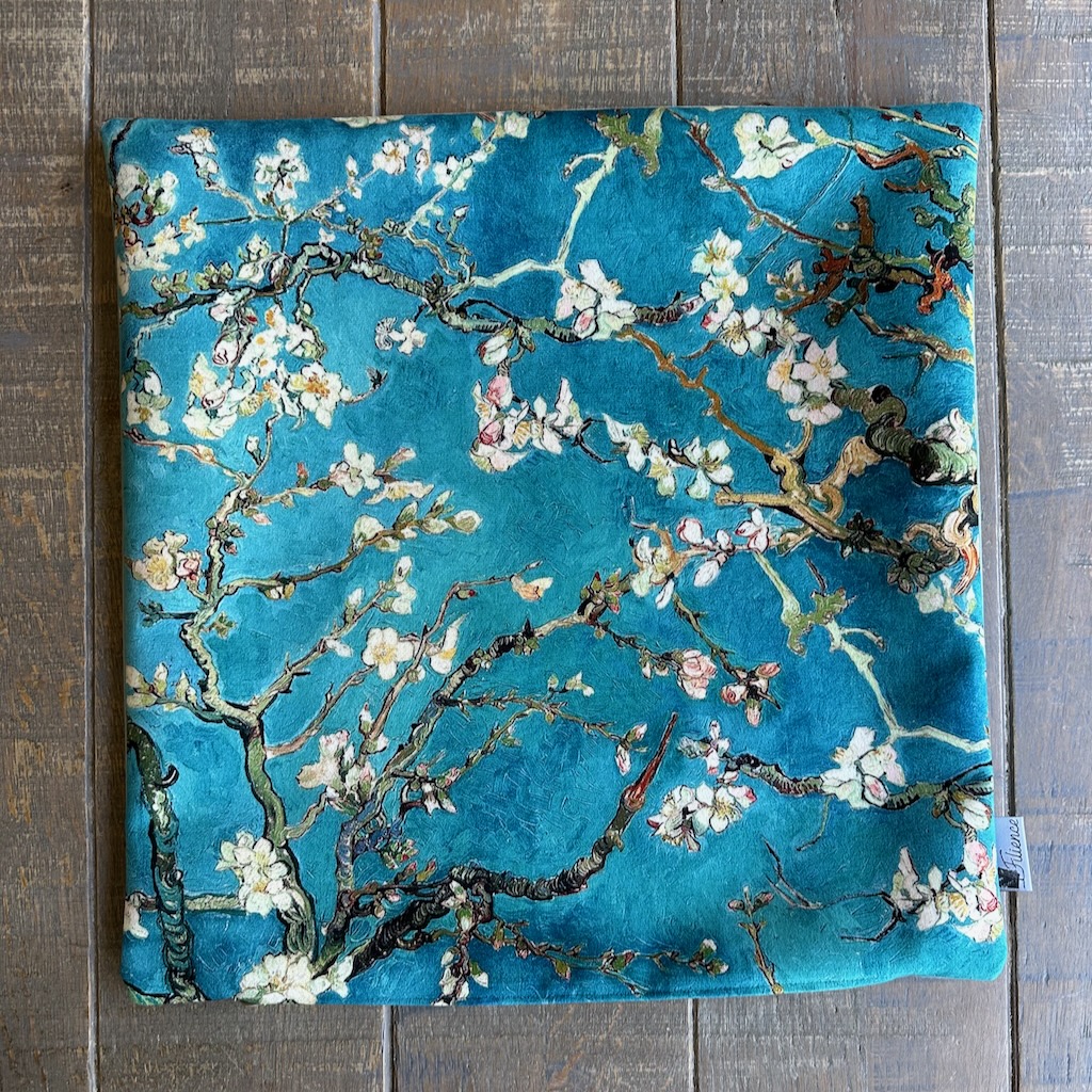 Housse ou coussin décoratif Velours – Amandier en fleurs de Van Gogh – Image 8