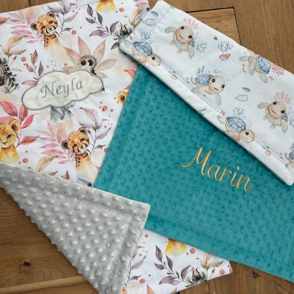 Alternative view of Petite couverture 50*70cm tissus motifs gamme PREMIUM AU CHOIX