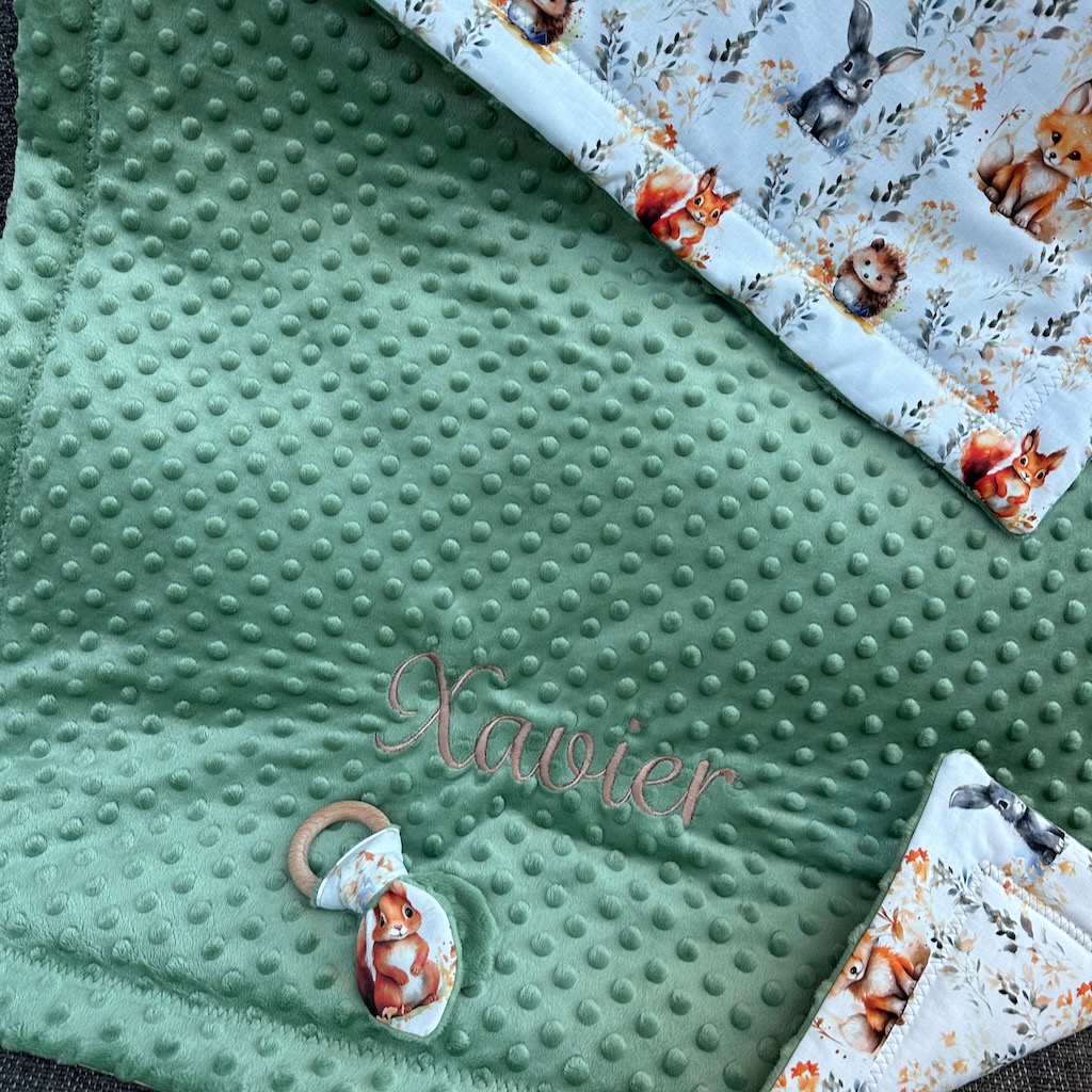 Thème FORÊT: Couverture personnalisée 70*100cm 2 motifs au choix – Image 4