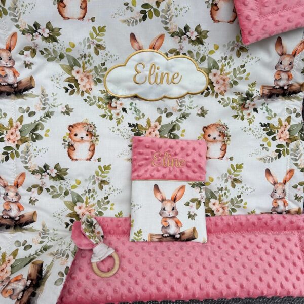 Alternative view of LOT naissance ou maternelle personnalisé Thème FORÊT - 2 ou 3 Articles