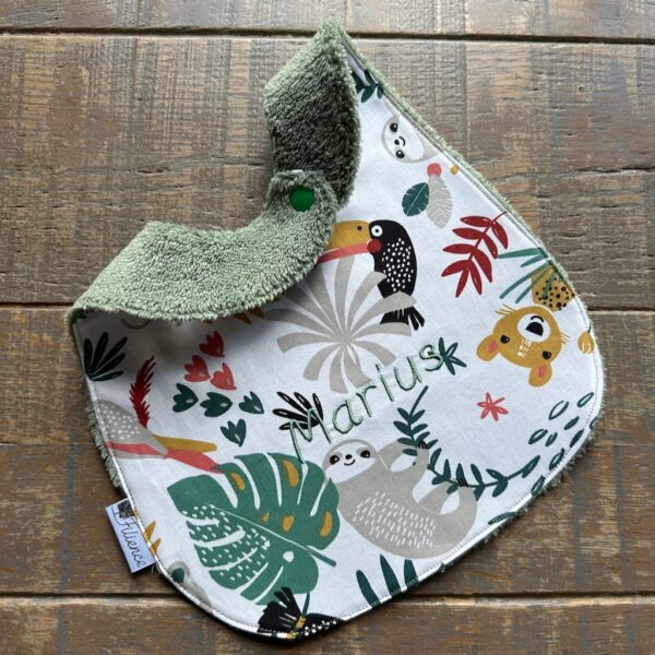 Bavoir personnalisé différents cotons à MOTIFS au CHOIX