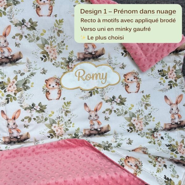 Alternative view of Couverture personnalisée 70*100cm gamme PREMIUM au choix