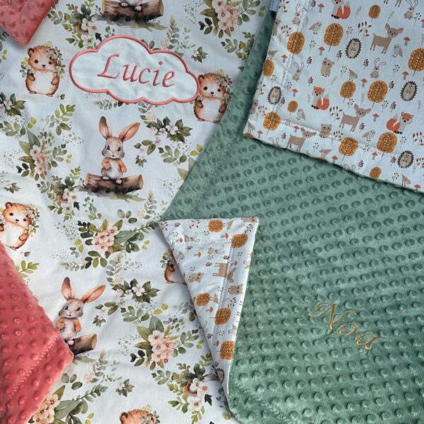 Couverture personnalisée 70*100cm gamme PREMIUM au choix