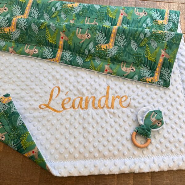 Couverture naissance personnalisée – Gamme Collections