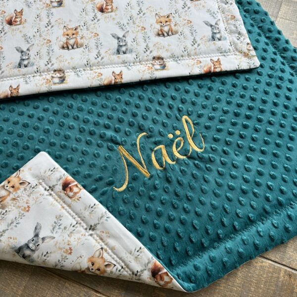 Couverture naissance personnalisée – Gamme Premium