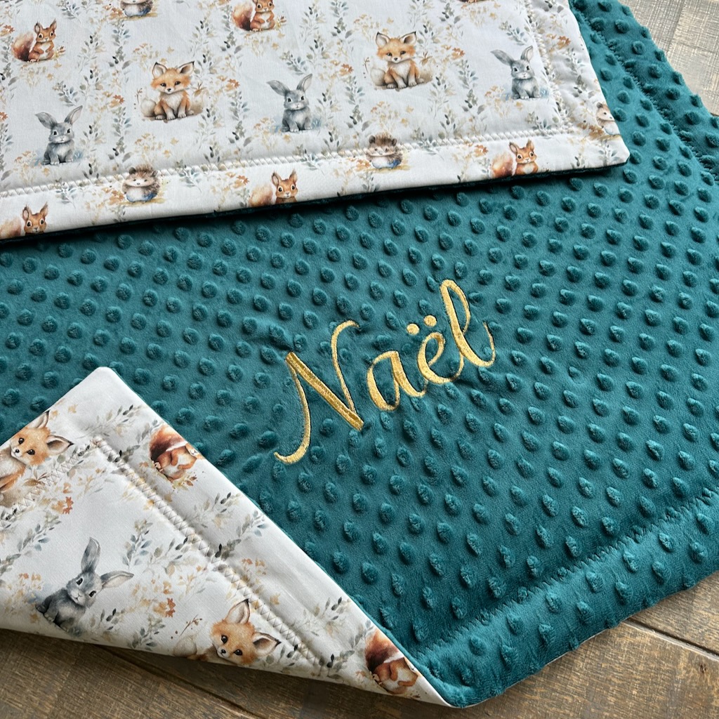 Couverture naissance personnalisée – Gamme Premium